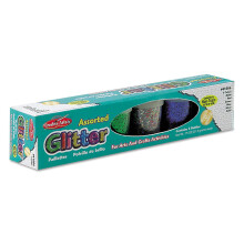 Creative Arts by Charles Leonard Glitterset 3/4 Ounce-flessen 1 elk van rood blauw groen goud zilver en multi 6 flessen / set (41006)