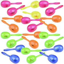 Rhode Island Novelty 5 Tommer Glitter Maracas 12 s?t pr. ordre