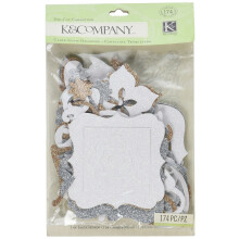 K&Company Elegance gestanzter Karton mit Glitzer