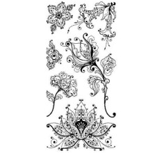 Inkadinkado klare frim?rker: kunstnerisk blomsterskabelse