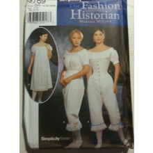 Simplicity The Fashion Historian Martha McCain Schnittmuster 9769 Misses, authentische Unterwsche aus dem Brgerkrieg, Gren 14-16-18-20