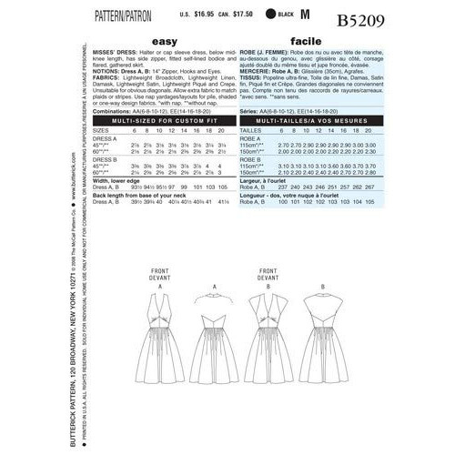 Butterick Butterick Sewing Pattern 5209 2