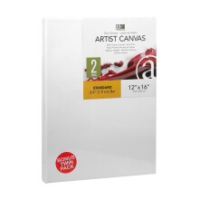 Art Advantage Artist Canvas Visual Edge 12x16 2ks nataen pltno pro malovn Przdn pltno pro akryly a oleje Pltna pro umelce Profesionln pred