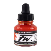 Daler-Rowney FW Artists Acrylic Ink 29.5ml Scarlet