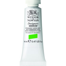 Winsor & Newton Designers Gouache Tube, 14 ml - Permanent Green Light