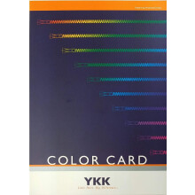 YKK-Farbkarte. Master-Global-Farbkarte. ber 502 Farben verfgbar