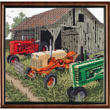 Janlynn Counted Cross Stitch Kit 11.25"X10.5"-Auction Day (14 Count)