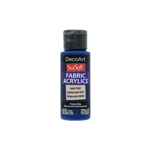 Deco Art SoSoft Stoff-Acrylfarbe, 57 ml, Primrblau