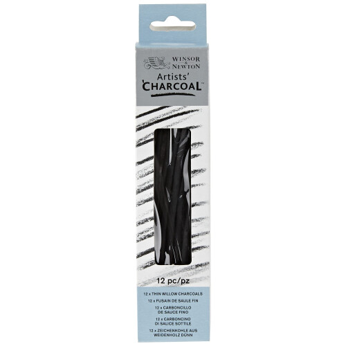 Winsor & Newton Thin Charcoal Stick (Pack of 12) 1