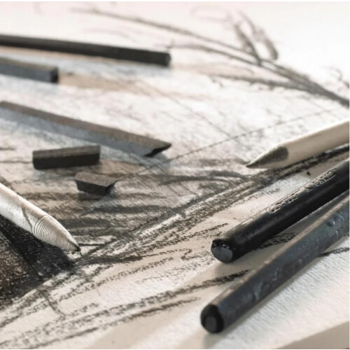 forts? Paris Natural Charcoals Set om 3 Rund 11mm 1