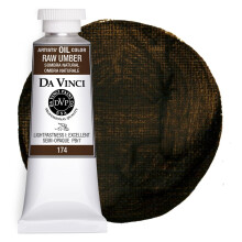DA VINCI PAINTS Professionelle Künstler-Ölfarbe, rohes Umbra, 37 ml
