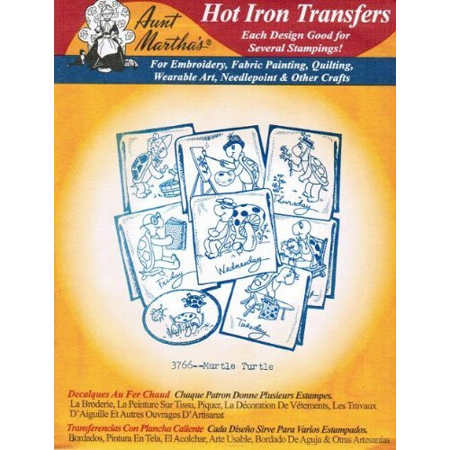 Murtle Turtle Moster Marthas Hot Iron Brodery Transfer