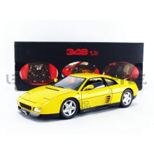 1989 Ferrari 348 TB Yellow Elite Edition 1/18 Druckgussautomodell von Hot Wheels