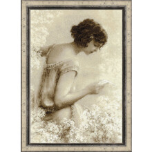 RIOLIS - Oude foto. De Letter 1277 Valentine Borduurpakketten 10 24"" x14 96 Borduurpakketten voor beginners en gevorderden Borduurpakketten Adul