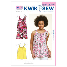 Kwik Sew K3610 felso s ruha varrs minta mrete XS-S-M-L-XL