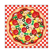 Tee pizzatarrakohtaus (12 pakkausta) juhla- ja luokkahuonepelit ja aktiviteetit lapsille