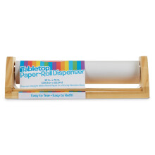Melissa & Doug Houten Tafeldispenser voor Papieren Rol met Witte Bondpapier (30 x 22,9 m)