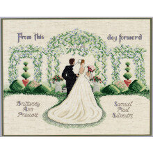 Janlynn Counted Cross Stitch Kit 14"X11"-From This Day Forward (14 Count)