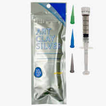 Art Clay Silberspritze 3 Spitzen 10 g neue Formel