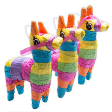Rhode Island Neuheit 4 x 7 Zoll Mini-Esel-Pinatas, bestellt in 3er-Sets