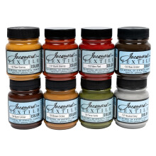 Jacquard Textile Color Fabric Paint 2.25oz 8/Pkg-Earth Tones JAC1003