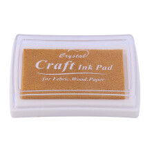 YPSelected Craft Stamp Ink Pad voor papier hout stof 15 kleuren beschikbaar voor stempels (goud)