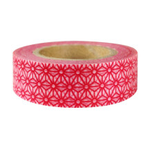allydrew Colorful Patterns Japanese Washi Masking Tape - Red Starry Flower