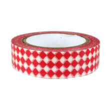 allydrew Colorful Patterns Japanese Washi Masking Tape - Red Checkers