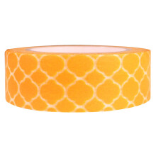 allydrew Ruban de masquage japonais Washi motifs colors - Treillis jaune de Marrakech