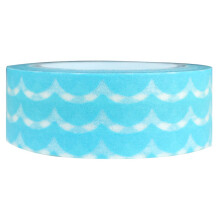 allydrew Colorful Patterns Japanese Washi Masking Tape - Aqua Waves