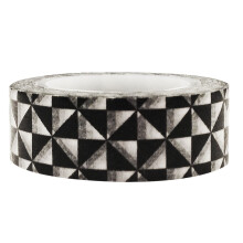 allydrew Colorful Patterns Japanese Washi Masking Tape - Black & White Mosaic Pinwheels