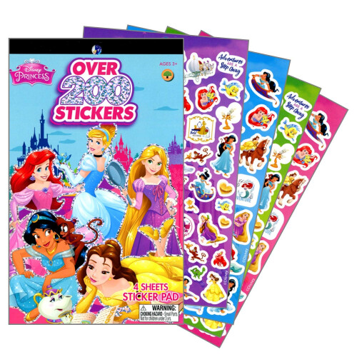 Disney Bloc de pegatinas de princesas Disney con mαs de 200 pegatinas 1