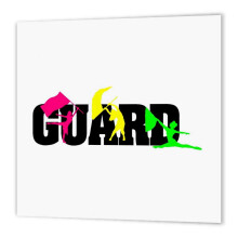 3dRose ht_157405_2 Color Guard Iron on Heat Transfer 6 x 6"""" fr vitt material
