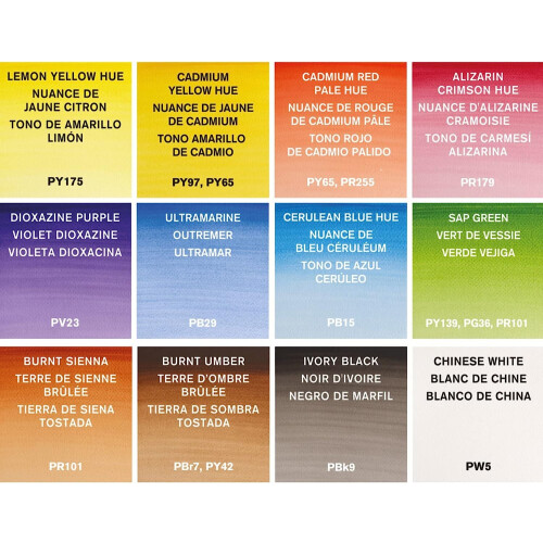 Cotman Watercolor Paints 8ml 12/Pkg-assorterede farver 2
