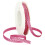 Morex Ράβδοι Grosgrain Πολυεστέρα Swiss Dot, 3/8-ιντσών x 20-γιάρδες, Ροζ/Μαύρες Βούλες 1