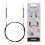 KnitPro 80 cm x 4.5 mm Karbonz Fixed Circular Needles, Black and Silver 1