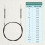 KnitPro 80 cm x 4.5 mm Karbonz Fixed Circular Needles, Black and Silver 4