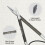 KnitPro 80 cm x 4.5 mm Karbonz Fixed Circular Needles, Black and Silver 2