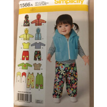 Simplicity 1566 Baby Winter Clothes Sewing Patterns by Karen Z Sizes XXS-L