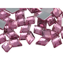 Allstarco 10x7mm Pink Rose Lite .RS72 Tasainen Timantti Akryyli Strassikivet Muoviset jalokivet korujen valmistukseen pukujalokivet Cosplay koristeet