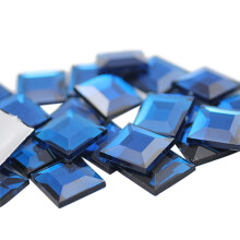 Allstarco KraftGenius 12mm litte selk nelikulmainen akryyli strassit korujen valmistukseen ja pukujen Cosplay-koristeisiin - 40 kpl (Blue Capri .CB