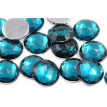 11 mm litte takaosa pyre akryyli strassit Muoviset jalokivet korujen valmistukseen pukujalokivet Cosplay-koristeet - 75 kappaletta (sininen Aqua .