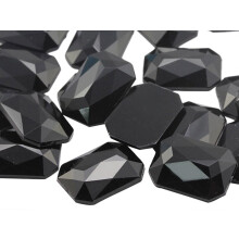 Allstarco 25x18mm flad ryg Octagon Akryl Rhinestones Plastikperler til smykkefremstilling Kostume Juveler Cosplay Udsmykning H?ndv?rk - 15 stykke