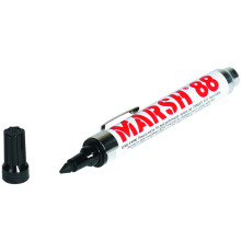 Aviditi Marsh 88 Valve Markers Black Permanent Ink Large Ink Resevoir Vedenpitv muste on ihanteellinen huokoisten pintojen merkitsemiseen toimisto-