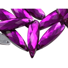 Allstarco 28x8mm vaaleanpunainen fuksia CH21 litte selk, kyynel ompele helmi askarteluihin Muoviset akryylistraasit, joissa on reiki ompelua vart