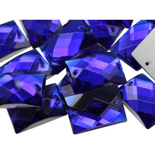 Allstarco 18x13mm sininen safiiri CH09 litte selk suorakulmio ompele helmi askarteluun Muoviset akryylistraasit, joissa on reiki ompelua varten V