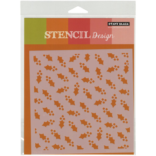 Stencil Penny Black Holly Medley