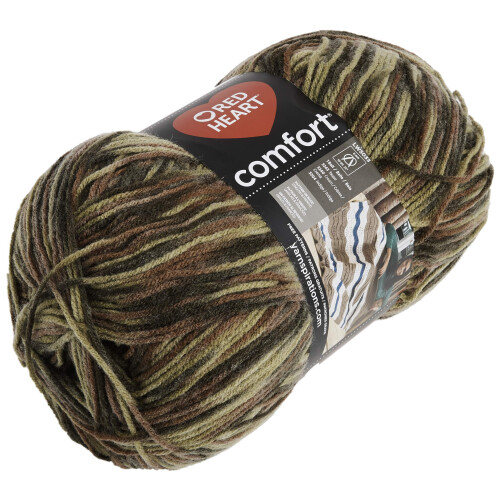 Κλωστή RED HEART Comfort, Ελαφρύ Camo Print 2
