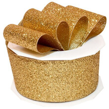 Wstazka Morex 98509/10-634 Ksiezniczka Brokatowa metaliczna i nylonowa wstazka 1-1/2 cala na 10 jardσw zlota