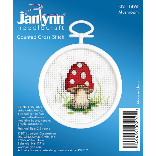 Tobin Janlynn mini korsstingss?t 2,5"""" rund svamp (18 tal) 1